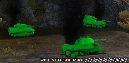 Зеленые трупы танков от Джова World of Tanks 0.9.0